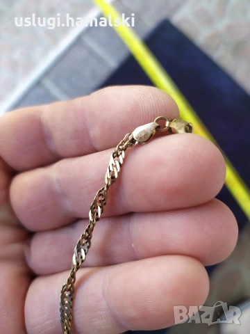 Златна гривна 8 карата, снимка 3 - Гривни - 54096368