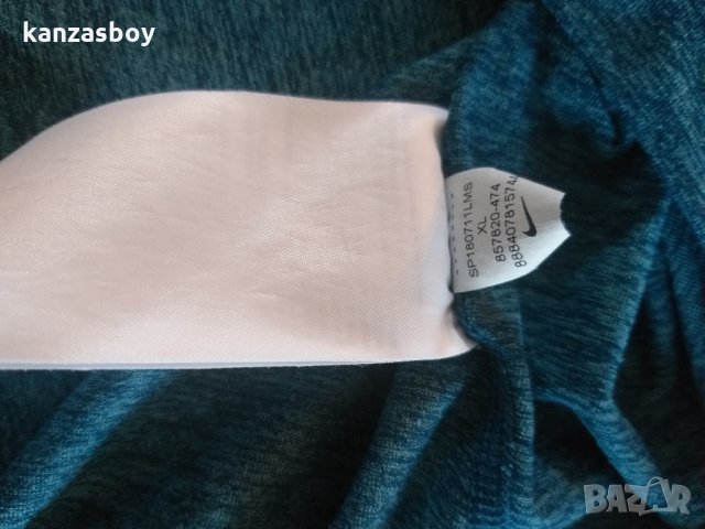 Nike Running Dry element half zip - страхотна мъжка блуза КАТО НОВА, снимка 10 - Спортни дрехи, екипи - 31320556