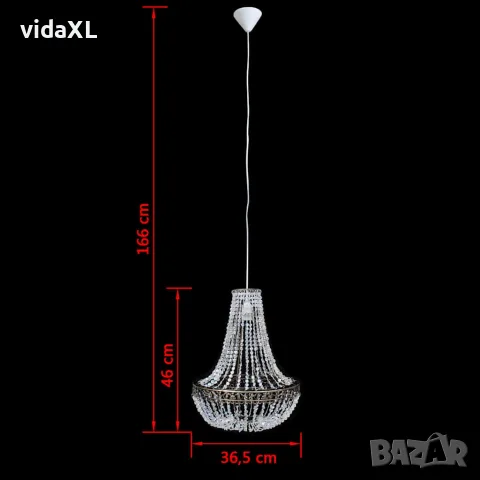 vidaXL Пендел полилей 36,5x46 см, снимка 6 - Полилеи - 56146305