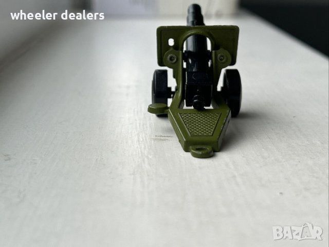 Метална количка - военно оръдие - топ Matchbox Field Gun 1/64, снимка 4 - Колекции - 40380393