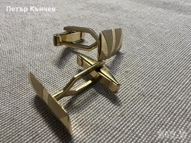 Златни ръкавели за риза, снимка 6 - Колиета, медальони, синджири - 53991339