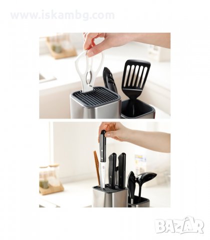 СТОЙКА ЗА КУХНЕНСКИ НОЖОВЕ С ОТДЕЛЕНИЕ ЗА НОЖИЦА - код 2566, снимка 2 - Други - 33931468