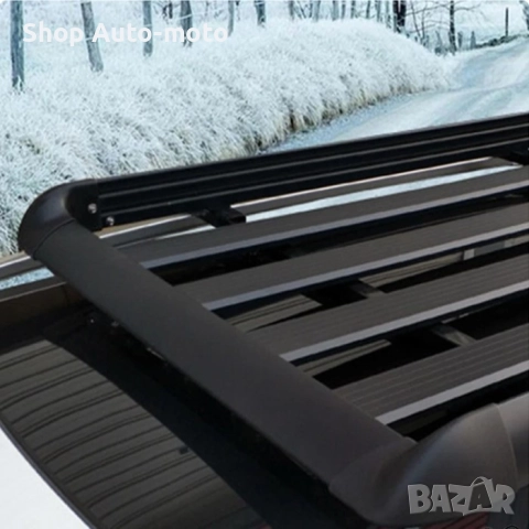 Багажник за покрив Automat - Алуминий + стомана, Универсален 160 х 110см, Черен, снимка 2 - Аксесоари и консумативи - 52234348
