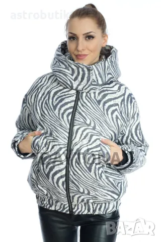 Късо яке с естествен гъши пух- супер топло и леко!, снимка 2 - Якета - 48787542