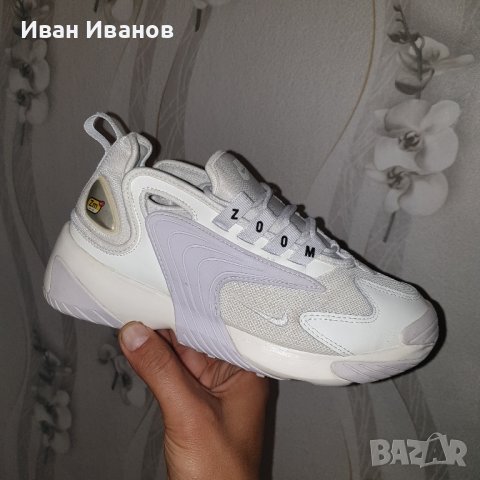 маратонки Nike Zoom 2K White Silver 2021 номер 37,5-38 , снимка 11 - Маратонки - 40854968