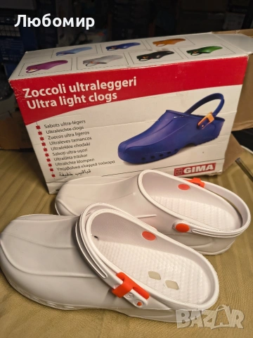 УЛТРАЛЕКИ сабо с каишка, размер 39, бели GIMA , снимка 3 - Маратонки - 54282490