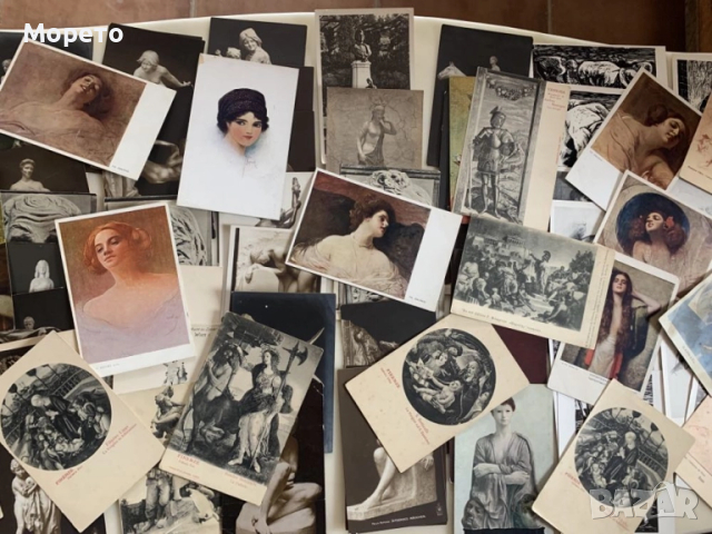 73бр.много стари картички на тема изкуство-Отлично състояние, снимка 4 - Филателия - 51548653