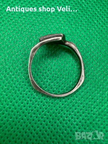 Сребърен пръстен със седеф №7357 , снимка 4 - Пръстени - 51451409