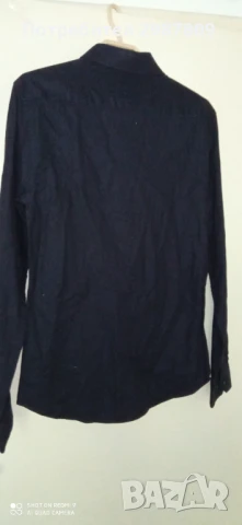 Мъжка Риза Slim Fit Индиго размер М, снимка 7 - Ризи - 50799988
