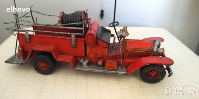 Стара метална пожарна кола, снимка 2 - Антикварни и старинни предмети - 42777445