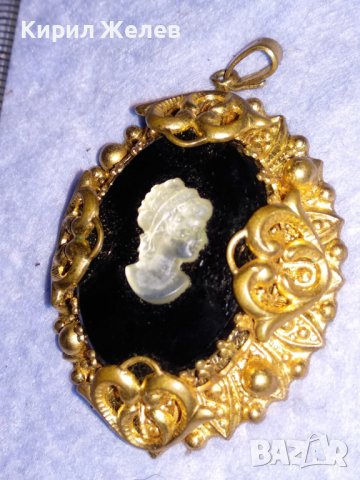 СТАРИННА ПОЗЛАТЕНА БРОНЗОВА КАМЕЯ ВИКТОРИАНСКИ СТИЛ ЮВЕЛИРНА РЪЧНА ИЗРАБОТКА РЕТРО БИЖУ 36462, снимка 14 - Антикварни и старинни предмети - 39944929