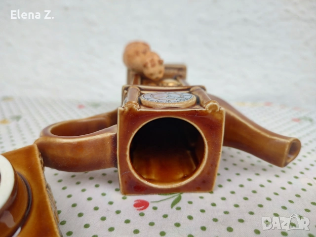 Красив и рядък чайник на Кардю - часовник с махало, снимка 15 - Декорация за дома - 54000085