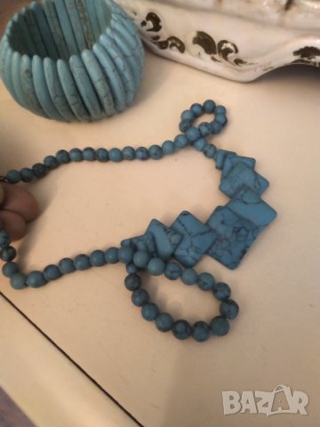 РЕТРО ОГЪРЛИЦА АРТ ДЕКО РЪЧНА ИЗРАБОТКА  НАМАЛЕНА, снимка 3 - Колиета, медальони, синджири - 42798272