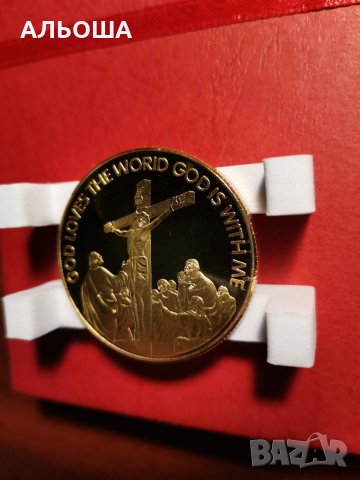 Сувенирна монета "Исус Христос", колекция от колекционерски възпоменателни монети за Коледа, снимка 8 - Нумизматика и бонистика - 35272005
