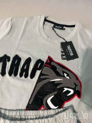 Trapstar спортен екип РАЗПРОДАЖБА Трапстар Сив Екип Памук, снимка 3 - Спортни дрехи, екипи - 52454837