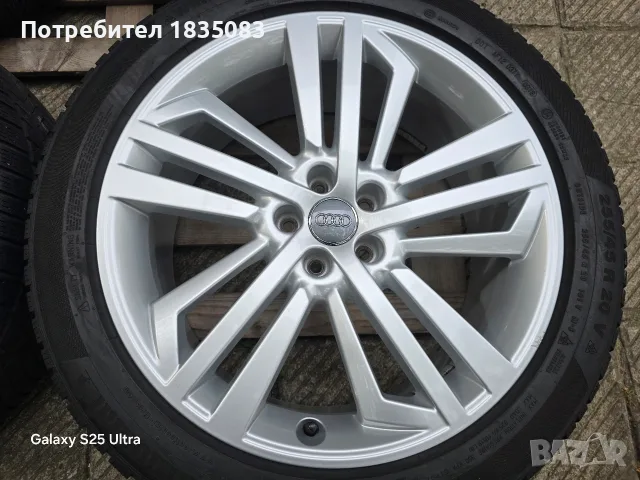 Лети джанти 20ки 5х112 Audi + зимни гуми 255/45/20 Continental, снимка 6 - Гуми и джанти - 56244553