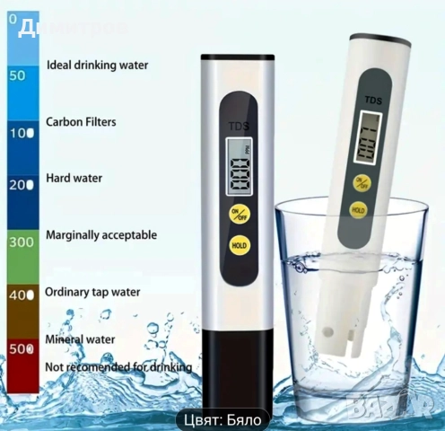 Нов Тестер за измерване на качеството на водата TDS, с LCD екран, снимка 8 - Друга електроника - 52099841