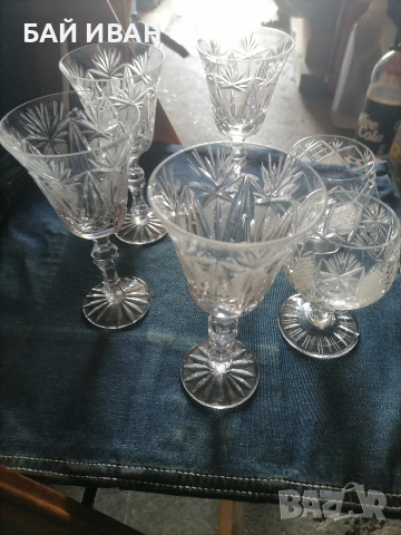 СТАРИ КРИСТАЛНИ ЧАШИ , снимка 3 - Други ценни предмети - 54049333