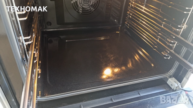 Свободностояща фурна AEG  с керамичен плот,  инокс широка 60 см. пуш бутони , снимка 10 - Печки, фурни - 54230522