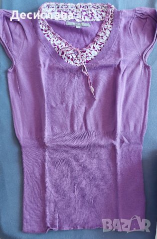 Блузки машинно плетиво с къс и дълъг ръкав, снимка 5 - Тениски - 37708359