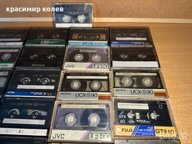 25 броя аудио касети /JVC ,TDK ,SONY,FUJI/, снимка 4 - Аудио касети - 52673304