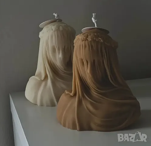 Молд забулено момиче за свещи 