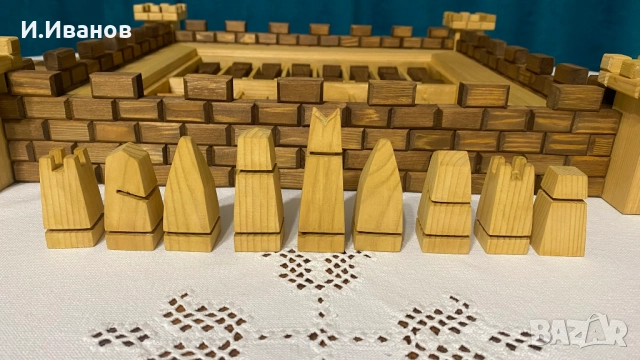 ШАХ дървен, ръчна изработка, снимка 7 - Шах и табла - 52456993