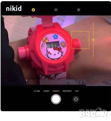 3D детски часовник прожектор глава Хелоу Коте Кити Hello Kitty, снимка 3 - Детски - 44768418