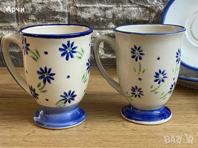 Керамика ръчно рисувана, снимка 2 - Чаши - 50895085