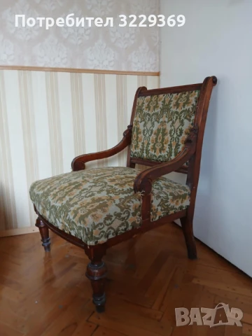 Ретро антика винтидж кресло, снимка 2 - Дивани и мека мебел - 51370942