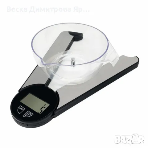 Кухненска везна сгъваема Rosberg, 5 кг., батерия CR2032 LCD екран, S/s, снимка 3 - Други - 50212608