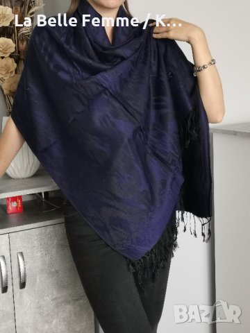 Дамски шал от пашмина, снимка 14 - Шалове - 37343787