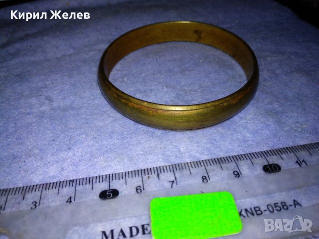 СТАРА МЕСИНГОВА РЕТРО СТИЛ ГРИВНА РЪЧНА МАЙСТОРСКА ИЗРАБОТКА 37504, снимка 9 - Антикварни и старинни предмети - 40856308