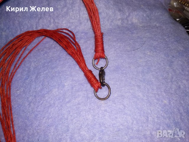 ЧЕРВЕН КОРАЛ АРТ КОМПЛЕКТ КОЛИЕ ОБЕЦИ и ГРИВНА с ПОСРЕБРЕНИ ФЛОРАЛНИ АЖУРНИ ЕЛЕМЕНТИ 34702, снимка 14 - Бижутерийни комплекти - 39191125