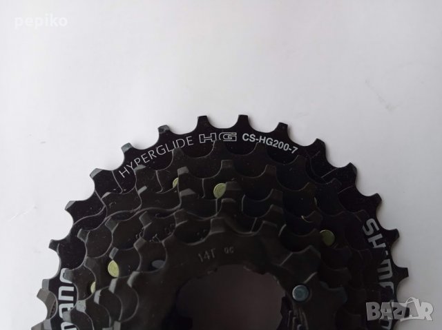 Продавам колела внос от Германия венец касета SHIMANO HIPERGLIDE CS-HG200-7, снимка 3 - Части за велосипеди - 31877254
