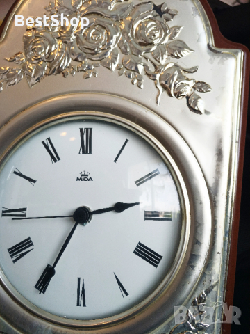 Часовник с сребро, снимка 4 - Антикварни и старинни предмети - 44603775