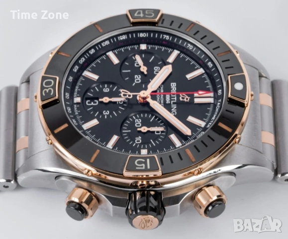 Breitling Super Chronomat B01 Chronograph 44mm Black Dial Black Ceramic Two-Tone Различни Варианти, снимка 5 - Мъжки - 54048011