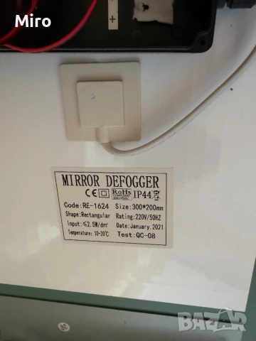 Огледало с овална форма и размери 80 см на 40 см, снимка 3 - Други стоки за дома - 53882304