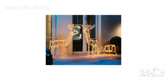 Коледен Светещ LED елен, 67 см., снимка 2 - Декорация за дома - 34990827