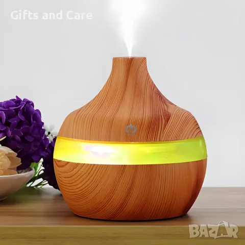 Арома дифузер със седем различни светлини, снимка 3 - Друга електроника - 47656830