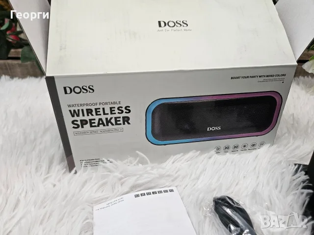 Нова Bluetooth Тонколона DOSS SoundBox Pro (20W, Extra Bass, RGB), снимка 2 - Тонколони - 55711181