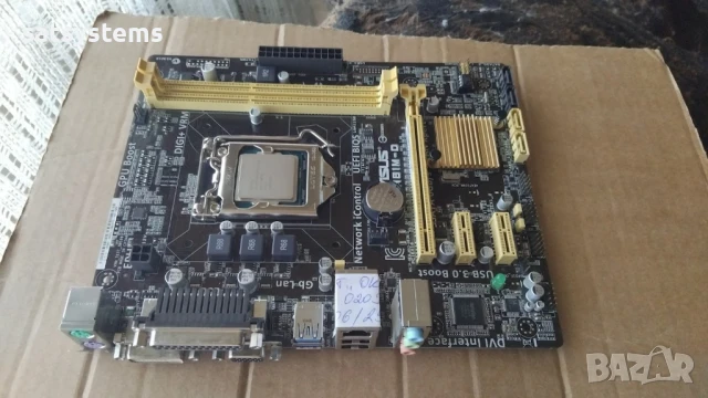 Дънна платка Asus H81M-D Socket LGA1150 CPU+FAN, снимка 2 - Дънни платки - 50787037