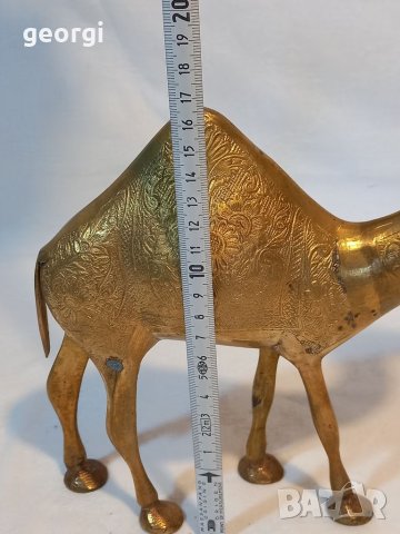 Месингова статуетка камила, снимка 5 - Декорация за дома - 37736576