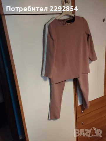 дамски сет цвят пудра М размер , снимка 2 - Комплекти - 48892840