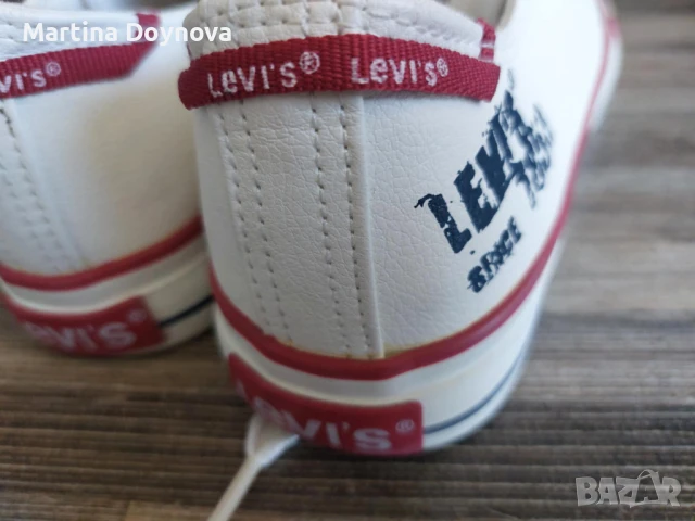 Дамски кожени кецове Levi's номер 39, снимка 4 - Кецове - 50836418