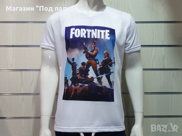 Нова мъжка тениска с трансферен печат FORTNITE, снимка 3 - Тениски - 29819215
