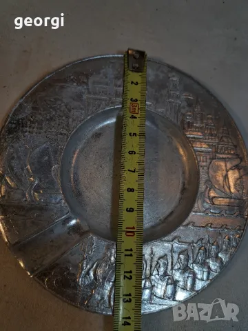 стар руски алуминиев пепелник  16/3, снимка 5 - Колекции - 48977429