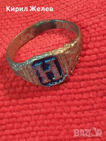 СТАРИНЕН САЧАНЕН ПРЪСТЕН с БУКВА МОНОГРАМ - Н Ръчна ИЗРАБОТКА САЧАН 32102, снимка 9 - Антикварни и старинни предмети - 47045718