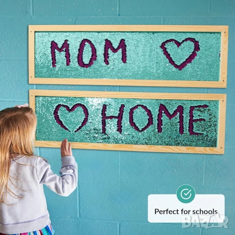 Сензорен стенен панел с пайети – Антистрес и терапия. Комплект от 2бр., снимка 4 - Медицинска апаратура - 53251689