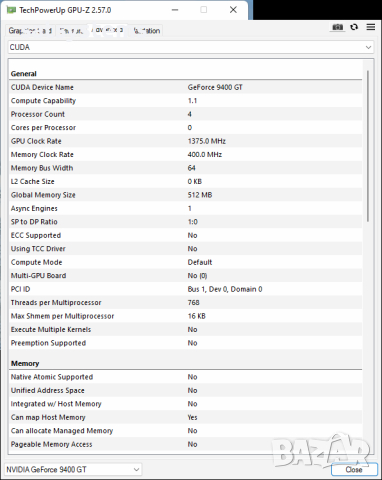 Видео карта NVidia GeForce Asus EN9400 GT Silent HDMI 512MB GDDR2 64bit PCI-E, снимка 13 - Видеокарти - 44655878